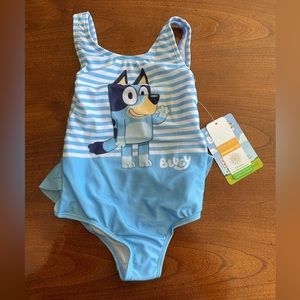 NWT Bluey swimsuit 4T